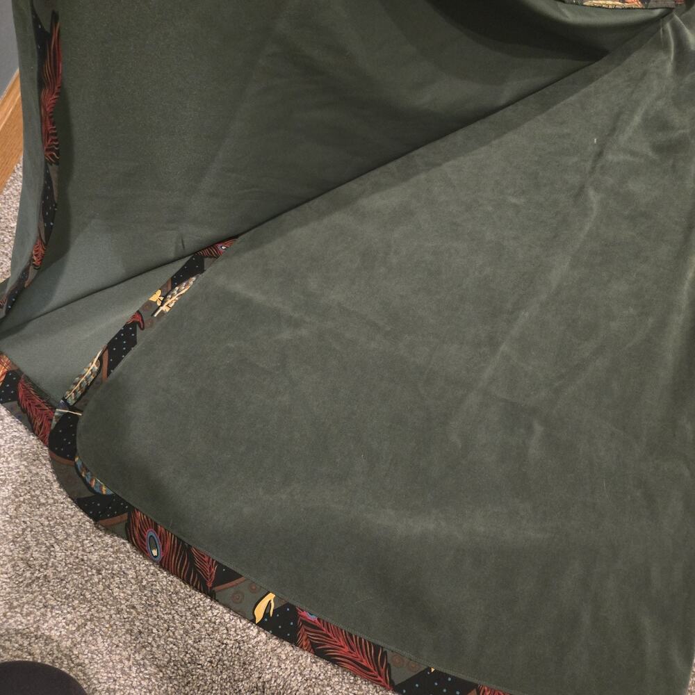 Vintage Koos of Course Skirt Women S Olive Green Boho Artsy Wrap Chic Adjustable - Picture 4 of 9